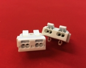P02-M  SUPER-MINI(only 10mm thick)  Luminaire Pushwire Connector  2 SIDES with 