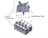 P02-D4   4-pole with 2-Side Press-Button