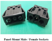PS2A-W  -  Pushwire Panel-Mount Socket-Connector